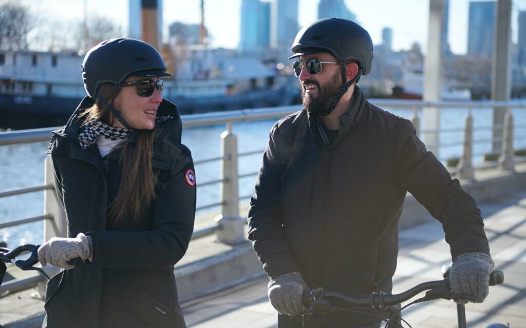 Husband and Wife Commuting Together